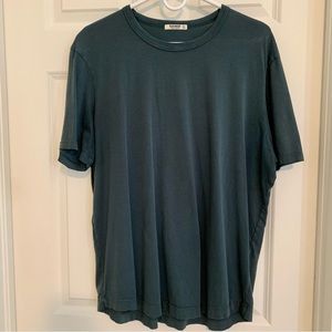 Buck Mason Pima Curved Hem Tee XL steel blue